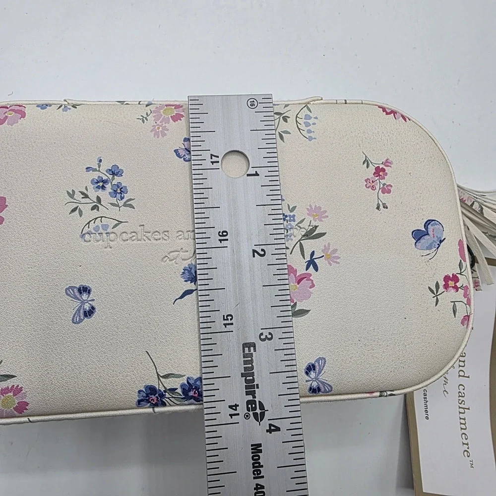 NEW Cupcakes & Cashmere at Home Travel Jewelry Box Floral Organizer Case Gift